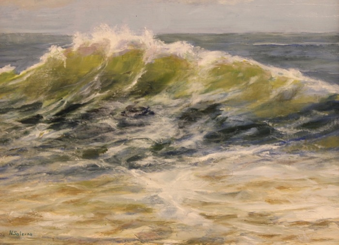 Nick  Salerno	, 	Cresting Wave	, 	acrylic	,	$425