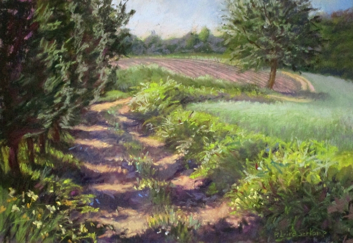 Patricia Seekamp	, 	Summer Morning Shadows	, 	pastel	,	$550
