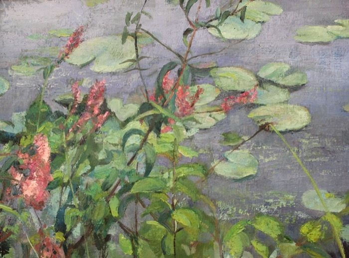 Shauna Shane	, 	Pond's Edge	, 	oil	,	$1,600