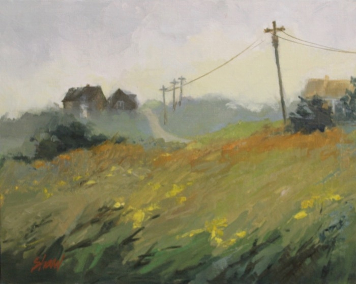 Susan Shaw	, 	Foggy Morning	, 	oil	,	$850