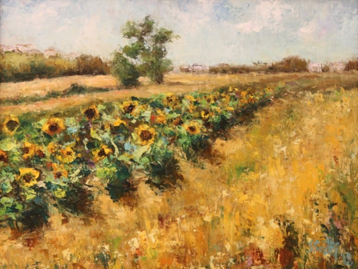 Sharon Smith	, 	Field of Yellow	, 	oil	,	$950