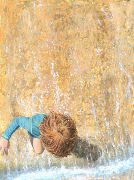 Len Swec	, 	Little Wave Rider	, 	acrylic	,	$1,400