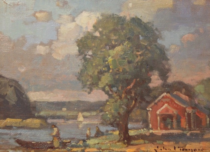 John Traynor	, 	Summer Morning, Stony Brook	, 	oil	,	$3,900