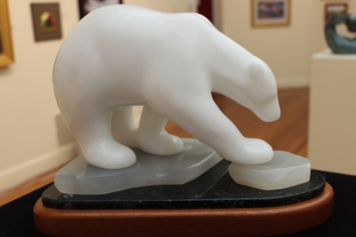 Susan Van Winkle	, 	Melting Away	, 	alabaster, onyx, granite	,	$18,000