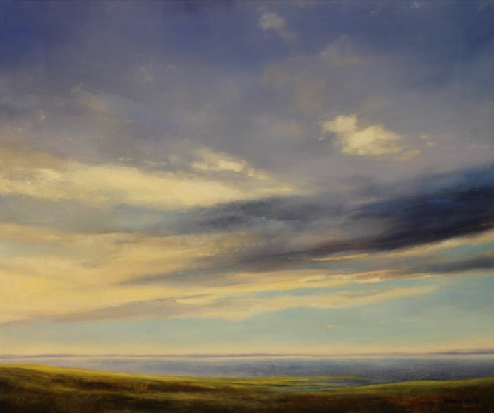 Melanie Ward	, 	Big Blue Sky	, 	oil	,	$2,800