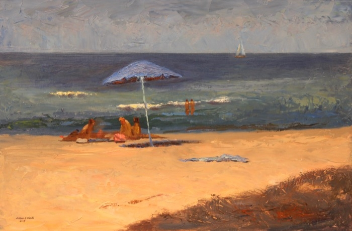 Nelson White	, 	Bagno Paradiso	, 	oil	,	$8,000