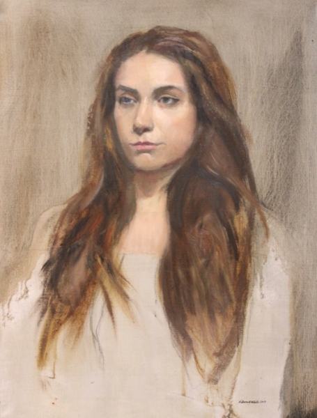 Nelson White	, 	Elide (Portrait)	, 	oil	,	$11,000
