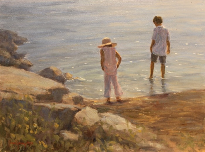 Cean Youngs	, <i>	Barefoot Days	</i>, 	oil	,	$9,500