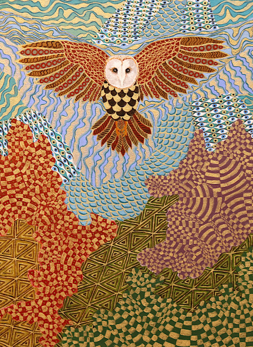 Rosemary Cotnoir, "Wisdom in Flight", acrylic , $2,500