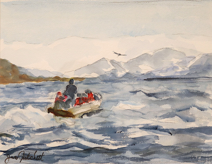 Jane Critchett, "Antartica Adventrue", watercolor, $280