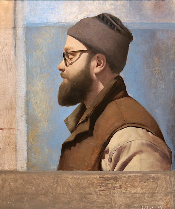 Rick Lacey, "Horseman", oil, $4,300
