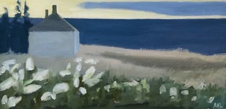 Ariane Luckey, "Deep Blue", oil, $900
