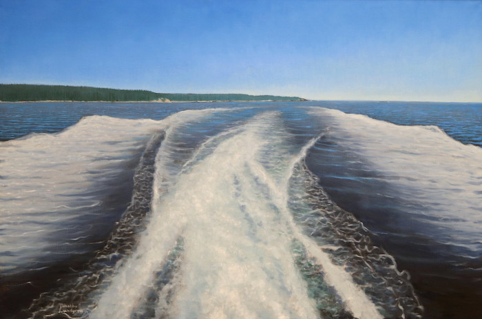Timothy Lundgren, "The Wake", oil , $3,000
