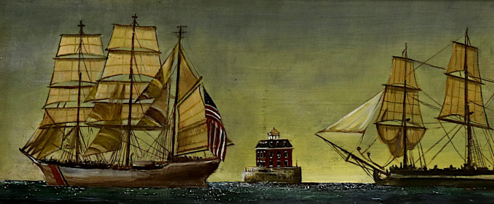 Nina Mascetti Ritson, "Just Passing", oil, $350
