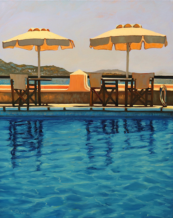 Tom Swimm, "Mediterranean Memories", oil, $3,800