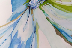 Barbara - Jean Fortuna, "Imagined Blue Flower", watercolor, $700