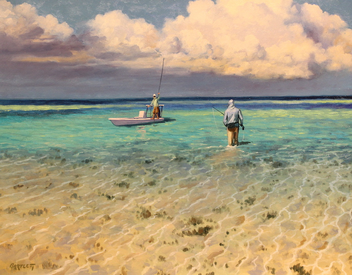 Harley Bartlett, "Time to Head In", oil, $4,000
