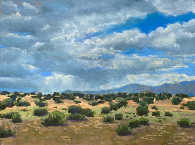 Patricia Shoemaker, "Along the Santa Fe Trail", pastel, $850