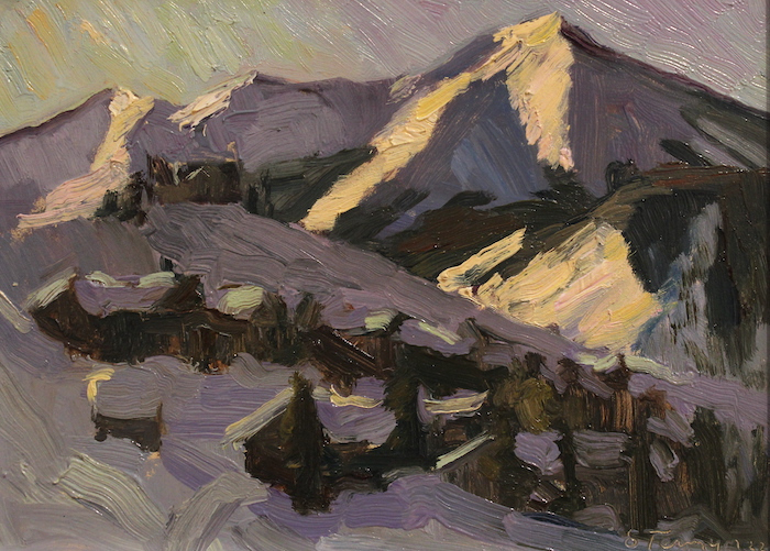Susan Termyn, "Morning Light, Crested Butte", oil, $600