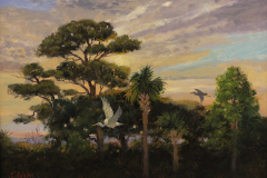 Thomas Adkins, "Egret, Charleston, SC", oil, $950