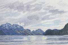 Sean Murtha, "Resurrection Bay (Alaska)", watercolor, $250