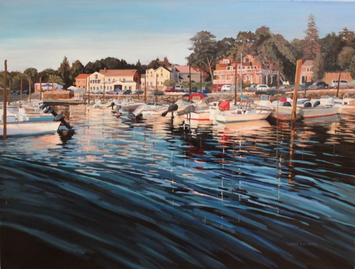 marinolindagoldenradienceoverstonycreekharborbrenfordacrylic