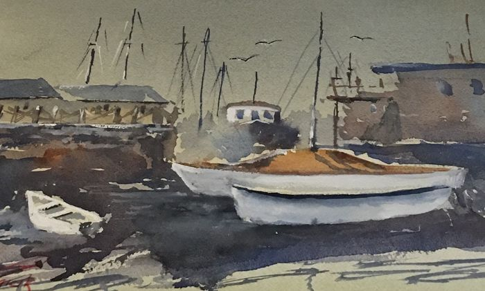 raicikrichardthedockonewatercolor