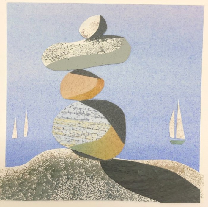 Coffey_Anne_FindingBalance_paintedpapercollage_10x10_250