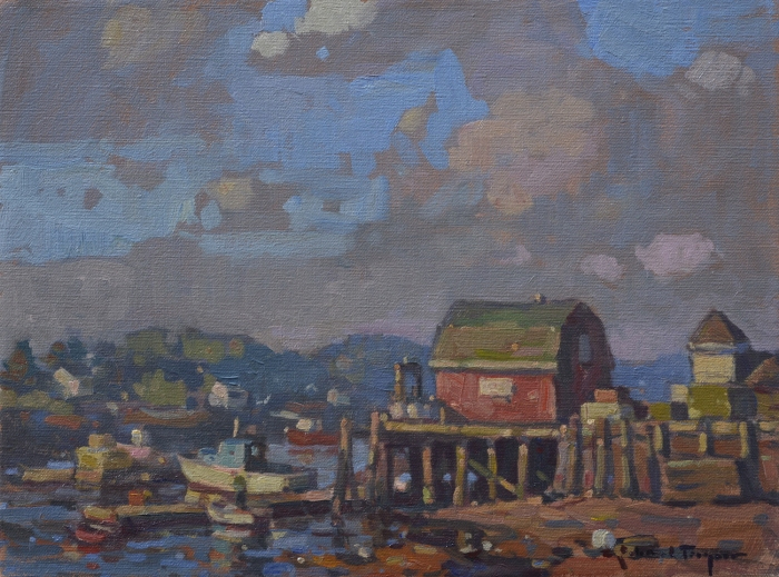 Traynor-John_GlensLobsterPierBaileyIsland-_oil