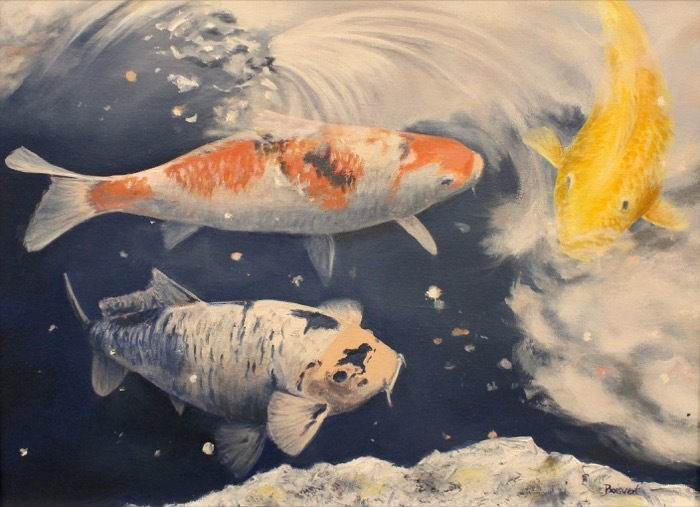 BoisvertDestefanisLinda_HeavenlyKoiII_oil_795_21x17