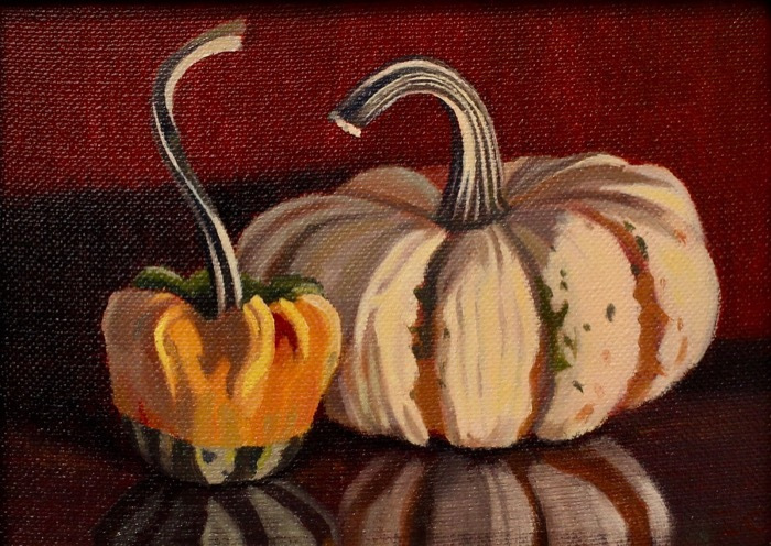 ChandlerDiane_TwoGourds_oil_110_5x7