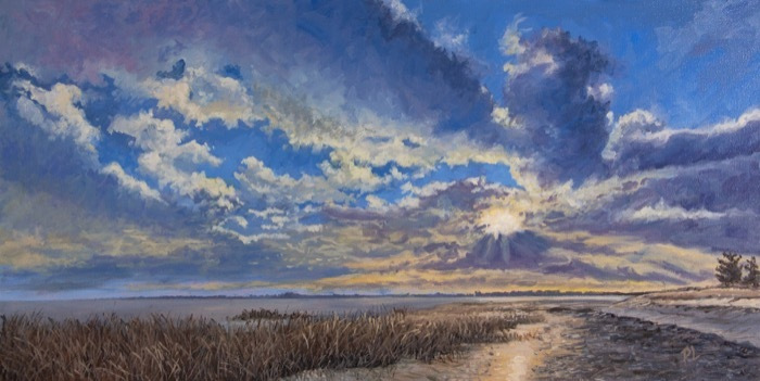 Lynch_Patrick_SunsetMilfordPoint_oil_2000_12x24