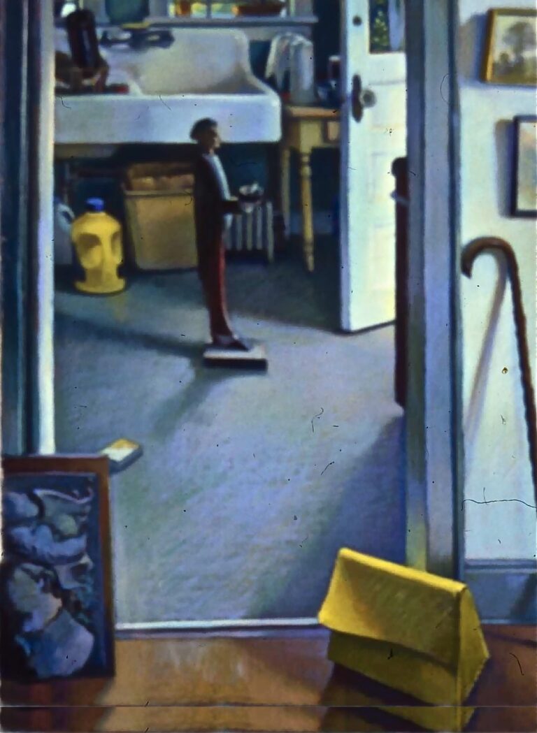 Nancy Gladwell, "Welcome", pastel with silverpoint