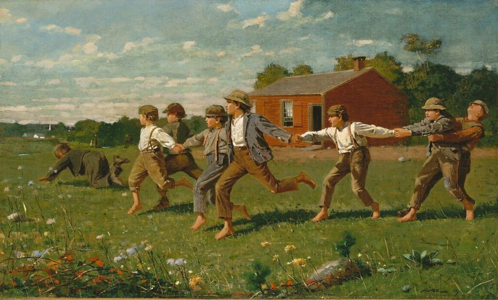 Snap The Whip, 1872, by Winslow Homer, The Metropolitan Museum of Art