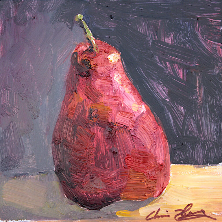 Christopher Zhang, "Pear", oil