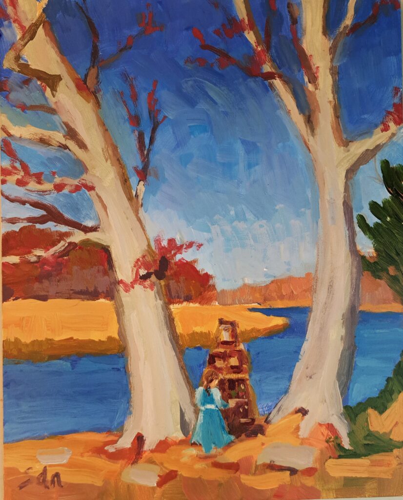 Sara Nebel, "Wee Faery at the Flo Gris"