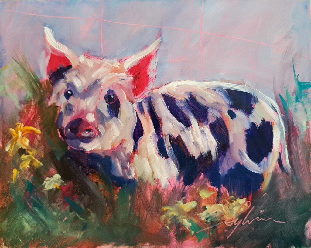 Sylvina Rollins, "Cold Spring Farm Piglet"