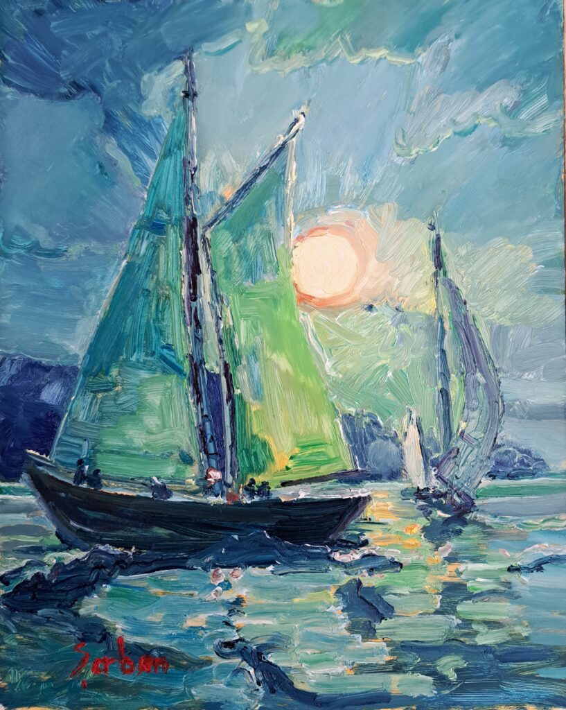 Blanche Serban, "Full Moon Sailing"