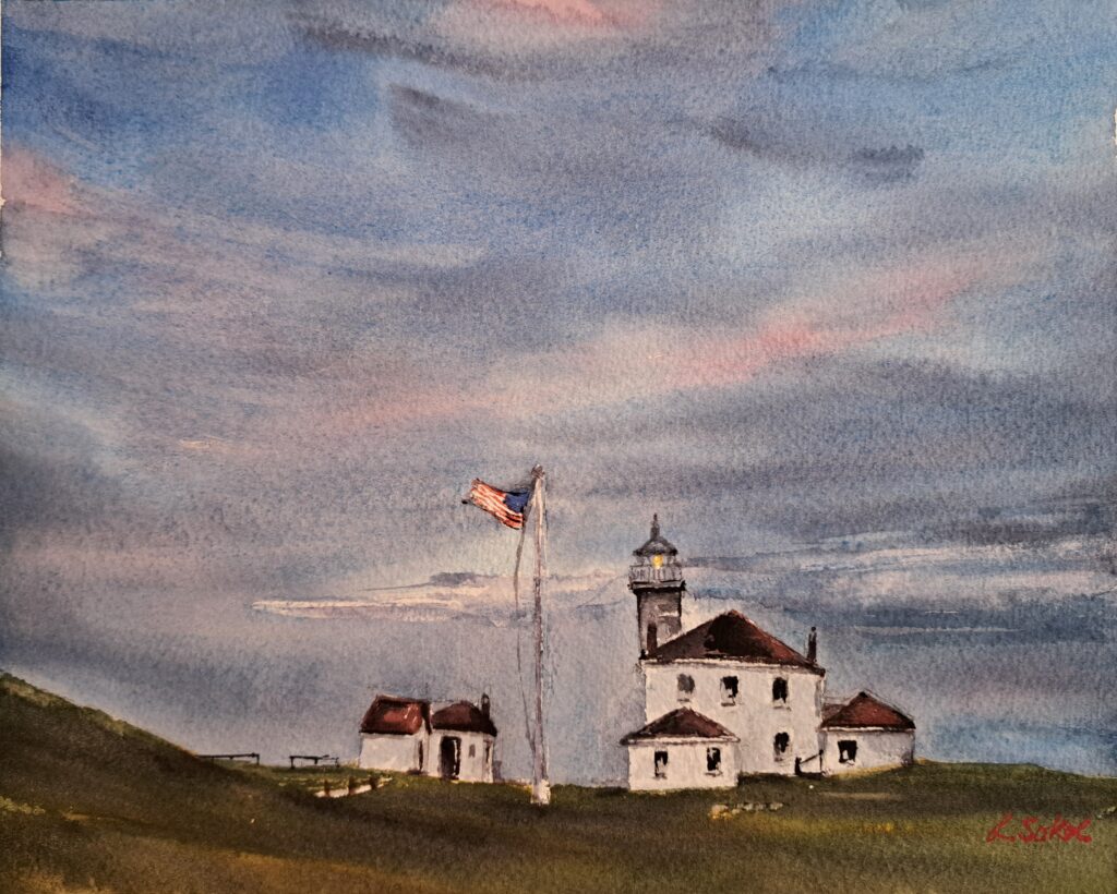 Lucia Sokol, "Watch Hill Lighthouse"