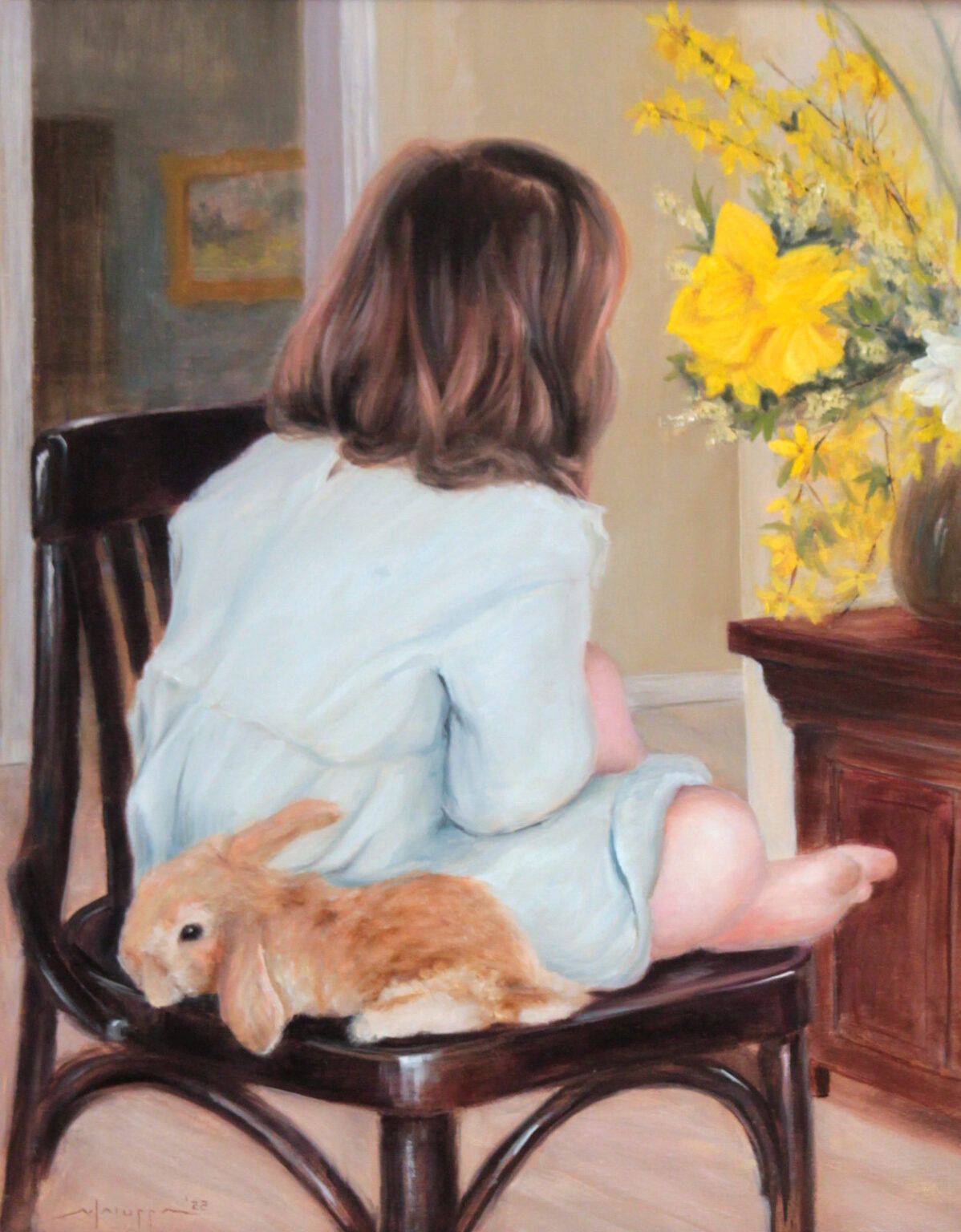 Mike Laiuppa, "Time-out Buddies", oil