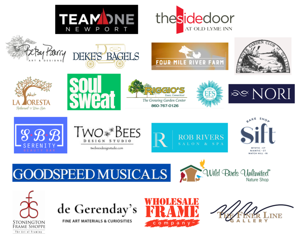 Logos of sponsors for Sea and Sky Soiree