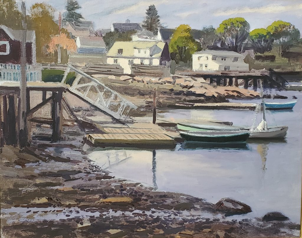 Caleb Stone, "Low Tide Smith Cove", oil, 16x20, $2800