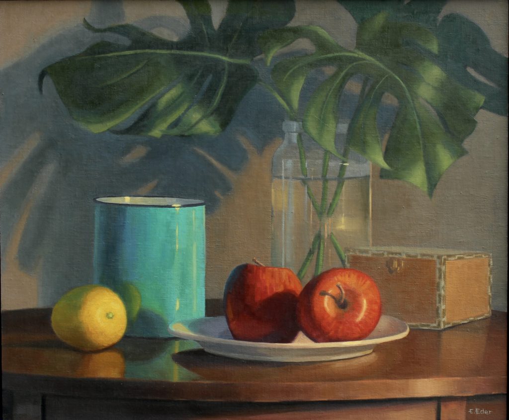 Eileen Eder, "The Round Table", Oil