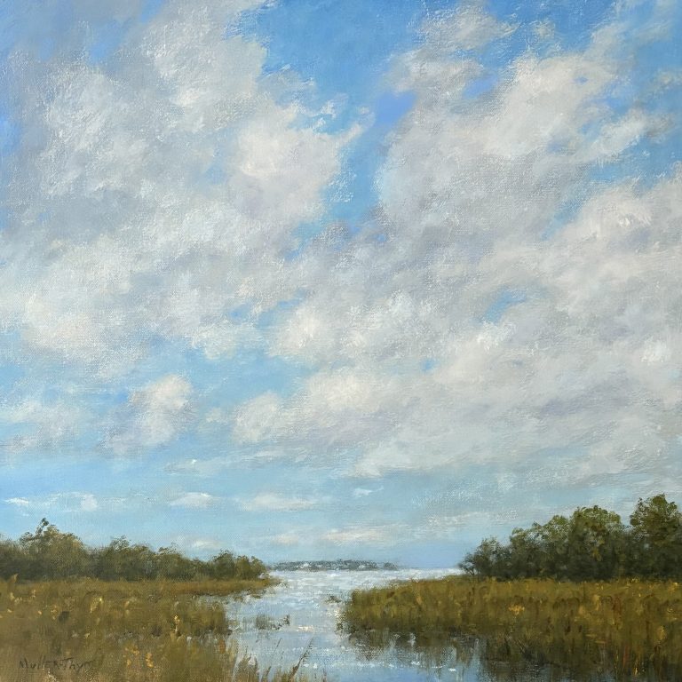 Kim Muller-Thym, Wellfleet, Oil on Canvas, 20x20, $2000