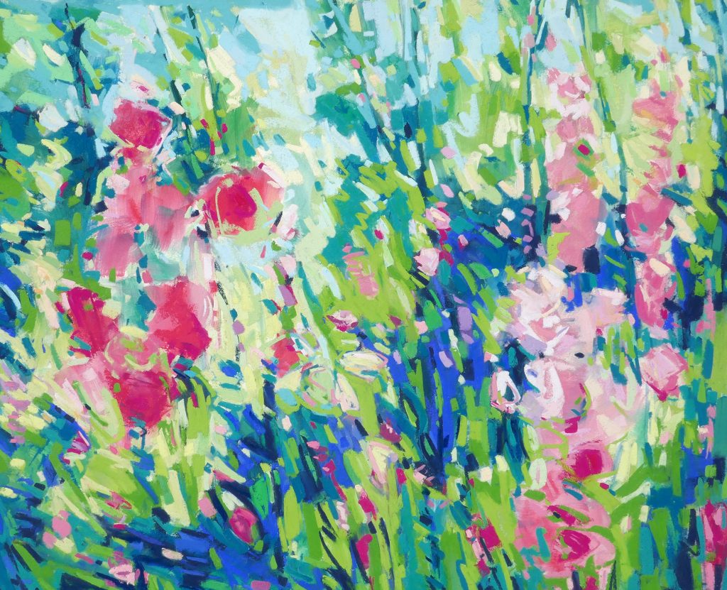 Diana Rogers, "Summer Garden Color Dance", pastel