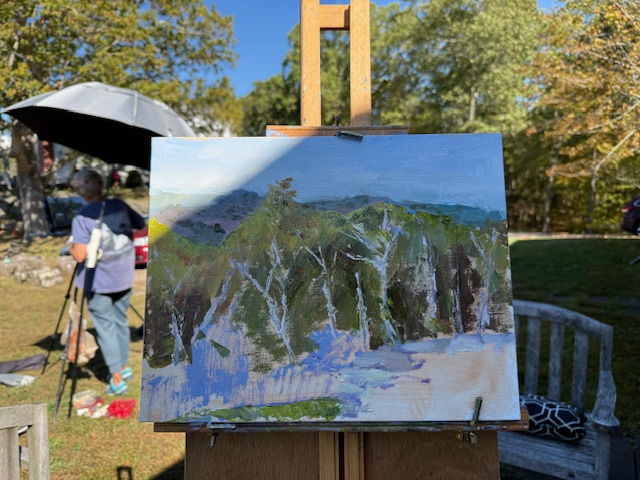 a plein air piece in progress