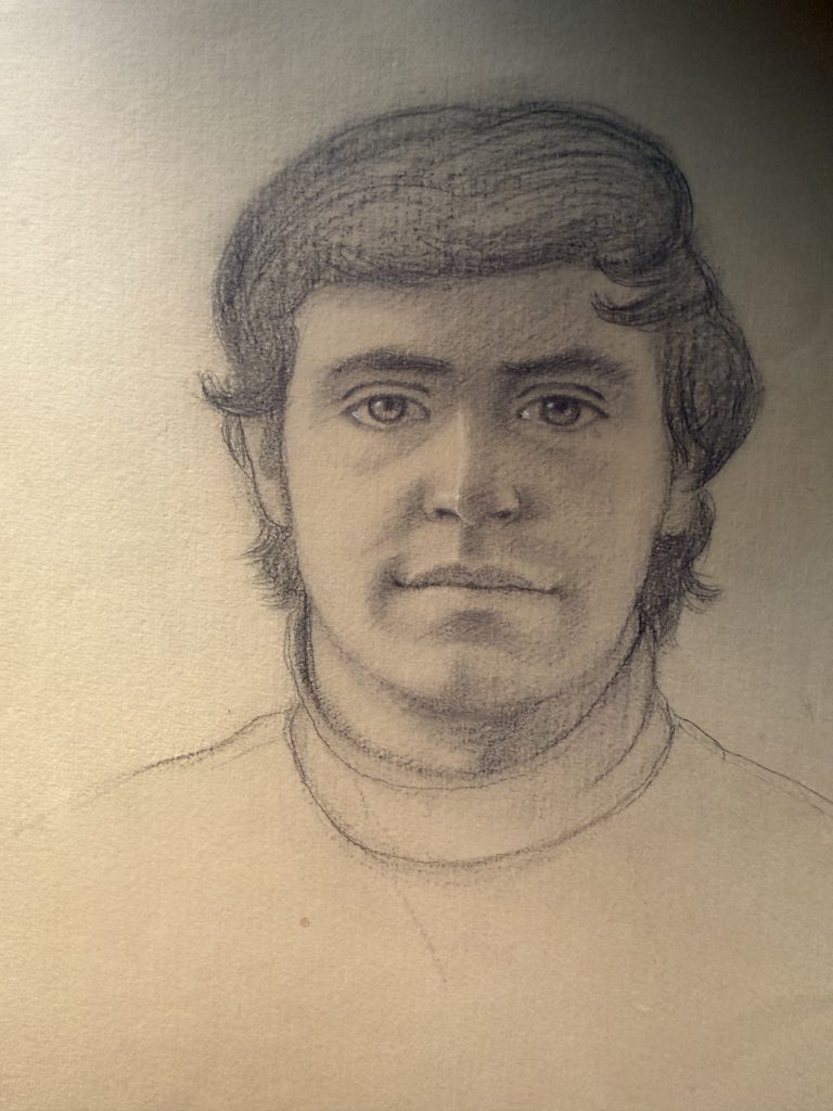 Nancy Gladwell Head of a Young Man drawing