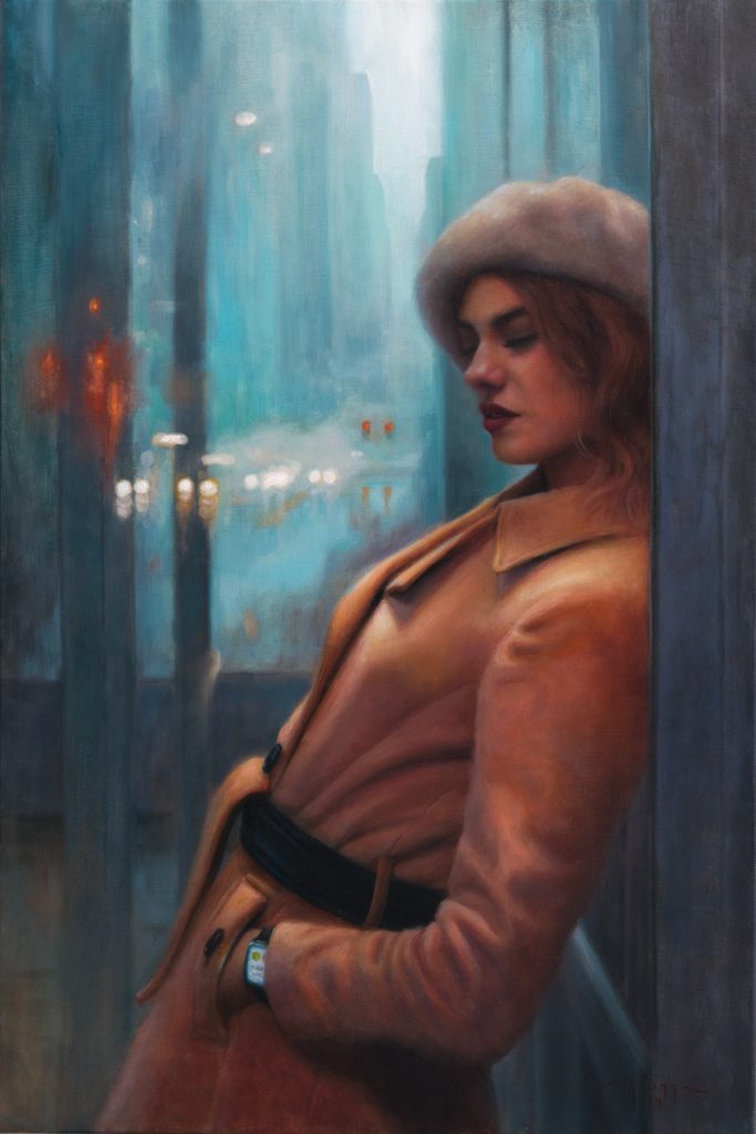 Mike Laiuppa, Not Answering, Oil, $2750