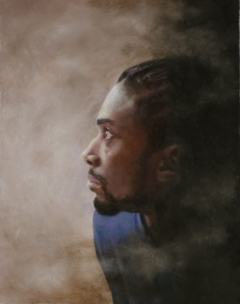 Shay Blum, Elijah, oil on canvas, 21x16 inches, $5,000