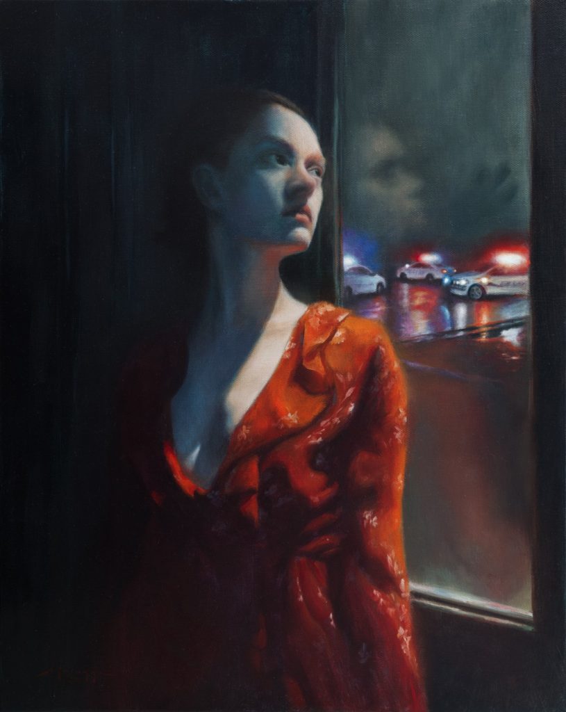 Mike Laiuppa, Here They Come, 16x20", oil